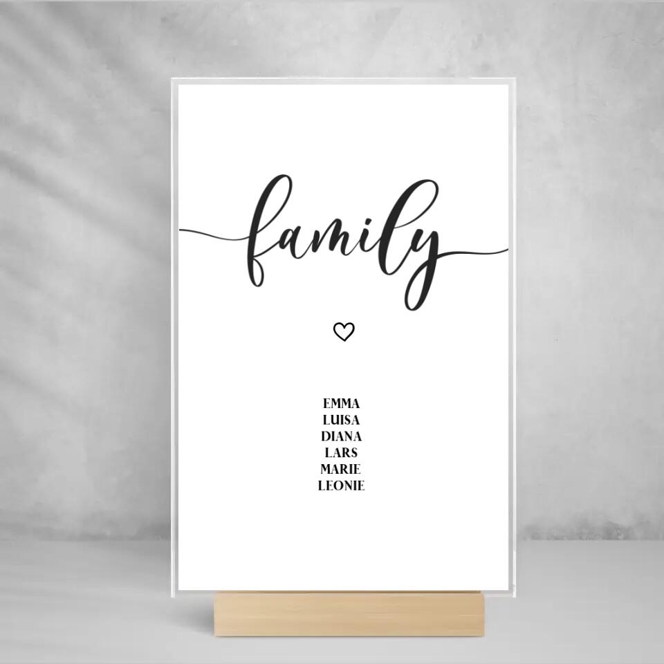 Acryl Cover " Namen "