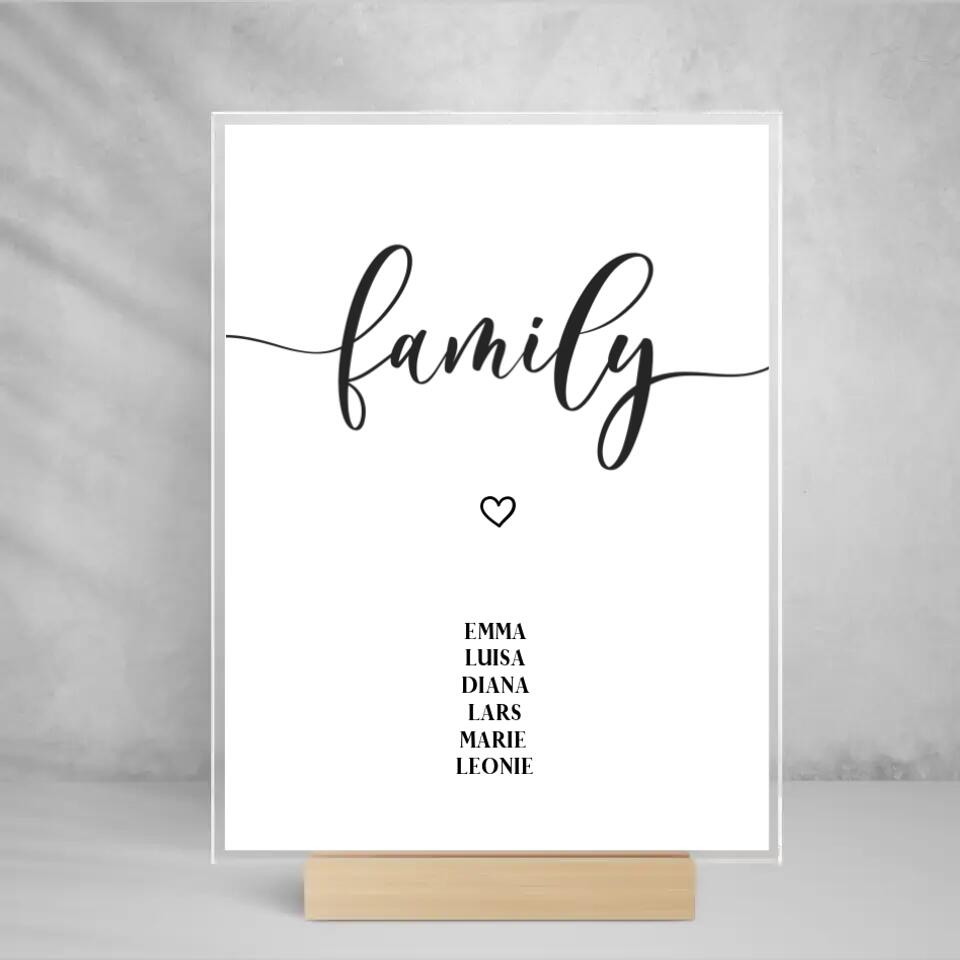 Acryl Cover " Namen "