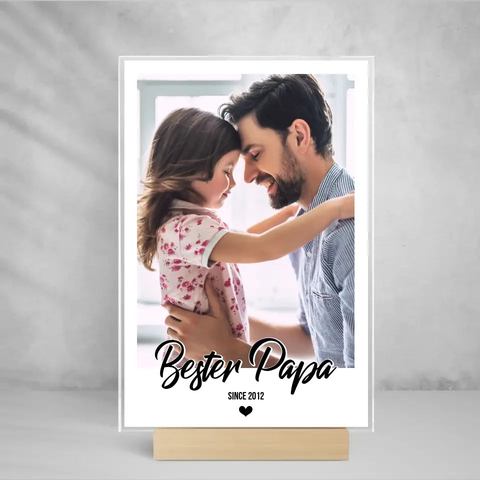 PAPA - Fotoaufsteller aus Glas