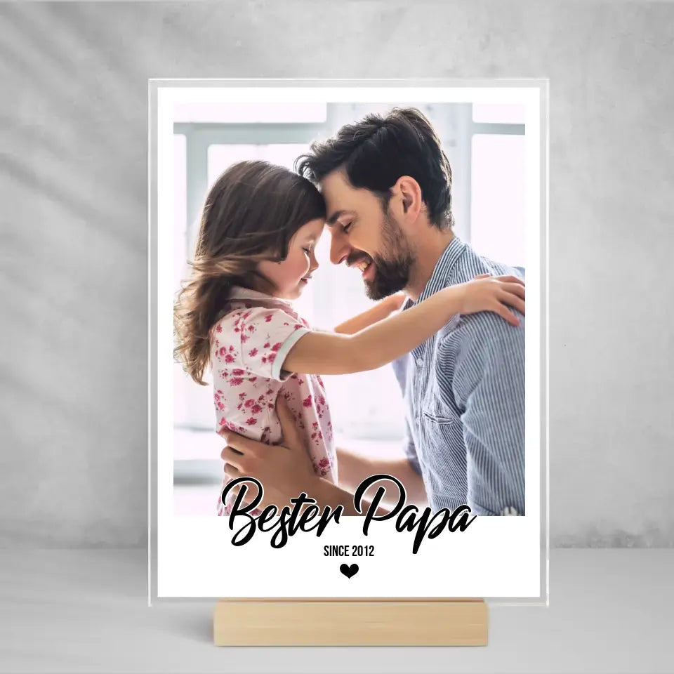 PAPA - Fotoaufsteller aus Glas