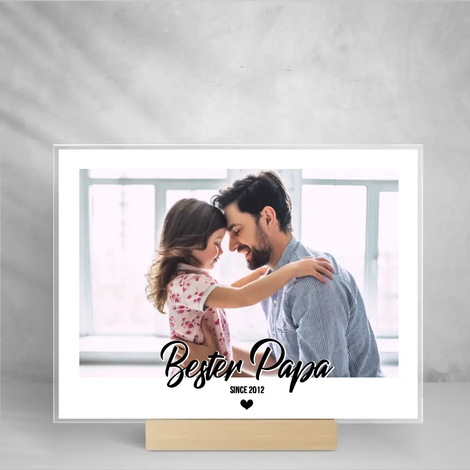 PAPA - Fotoaufsteller aus Glas