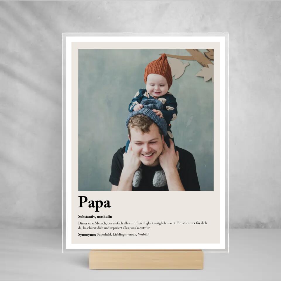 Acryl Cover " Definition Papa "