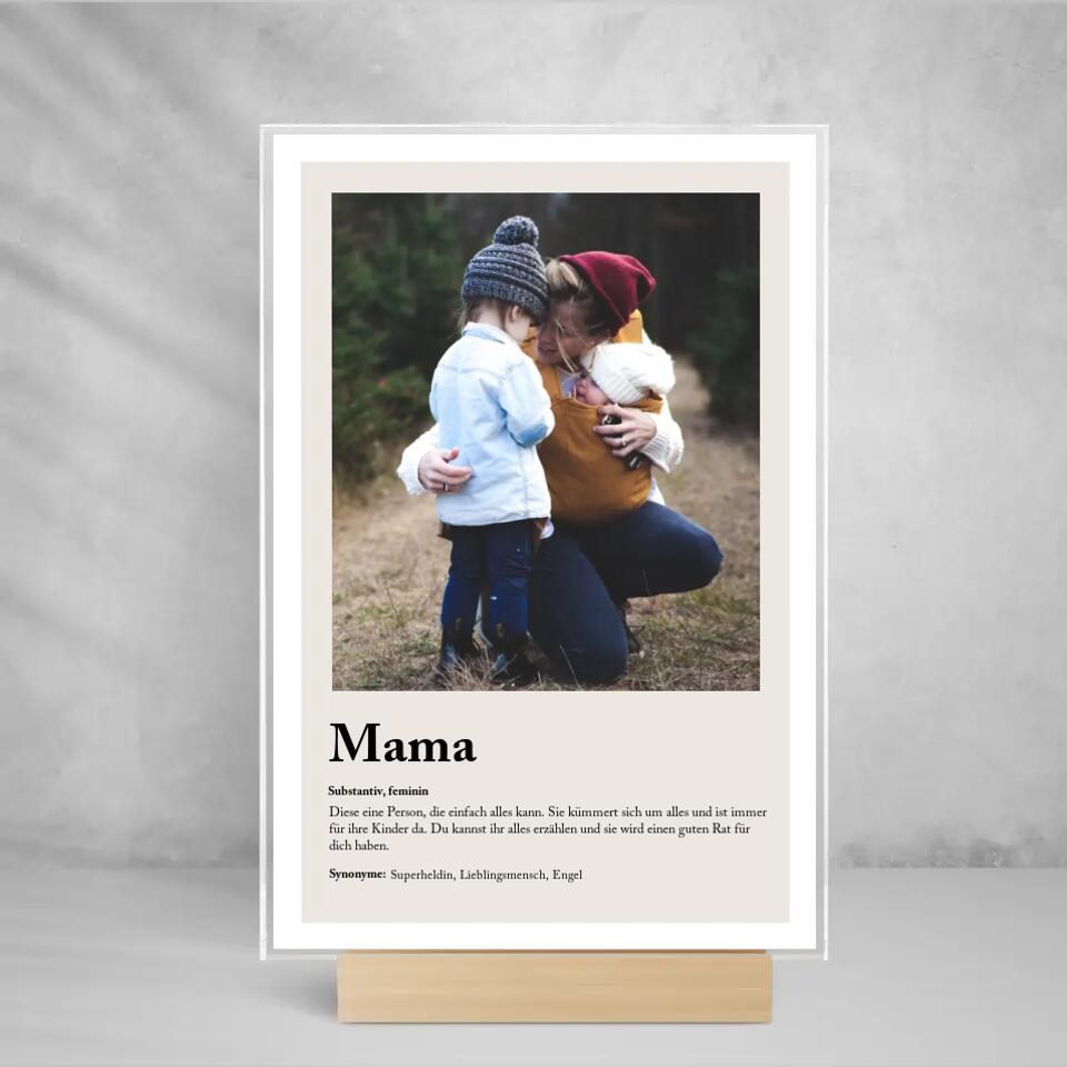 Acryl Cover " Definition Mama "