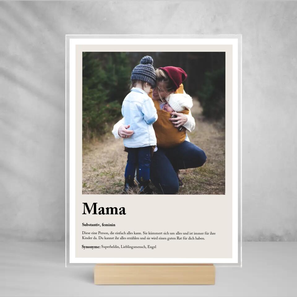 Acryl Cover " Definition Mama "