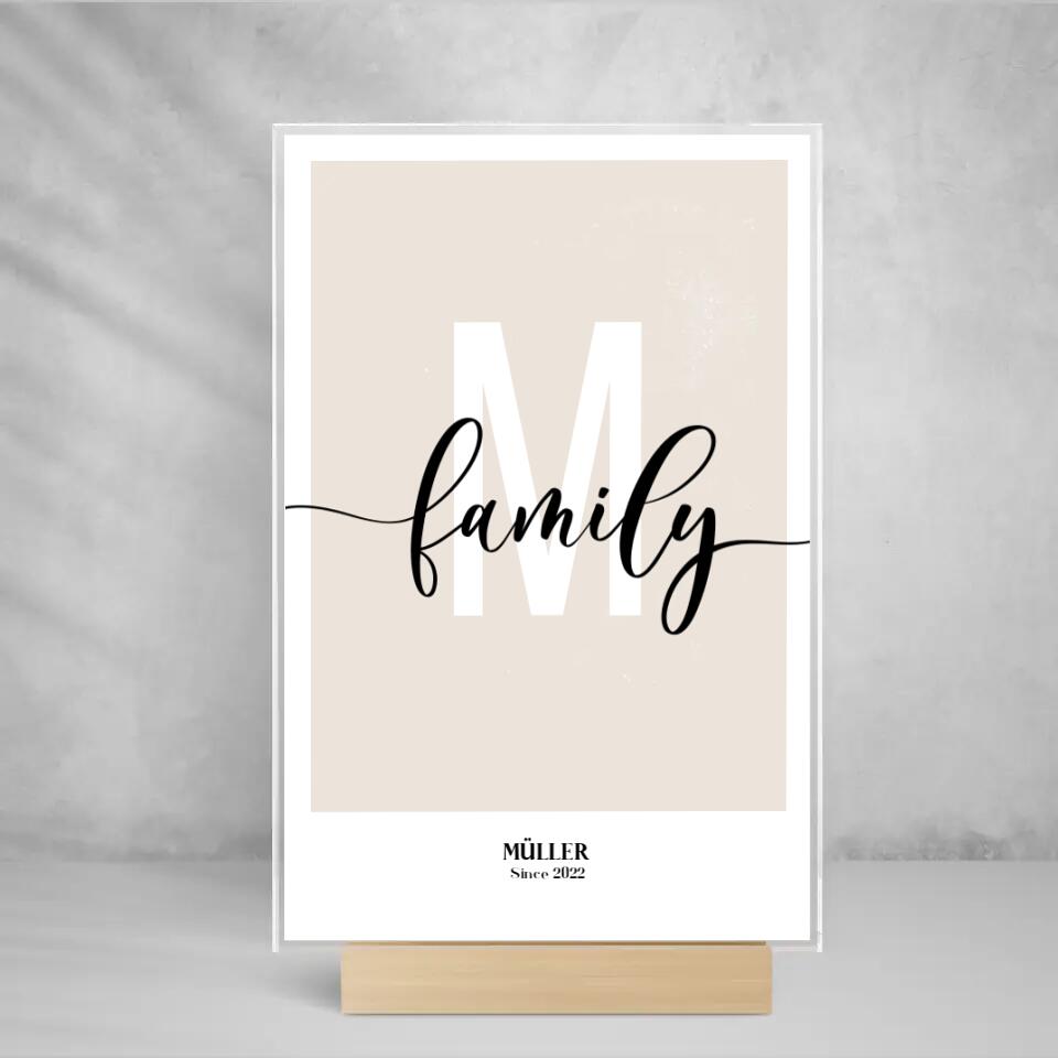 Acryl Cover " Family "