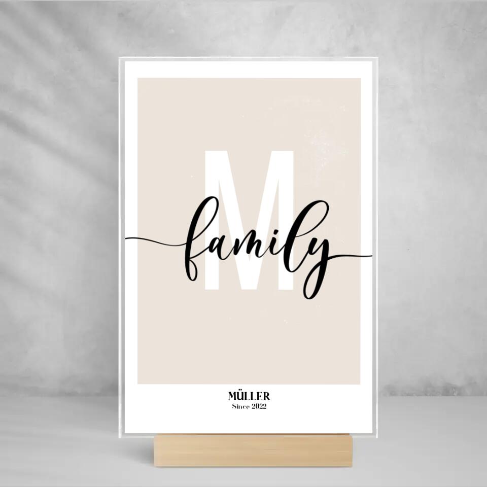 Acryl Cover " Family "