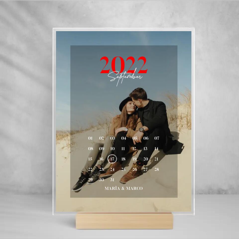 Acryl Cover " Kalender "