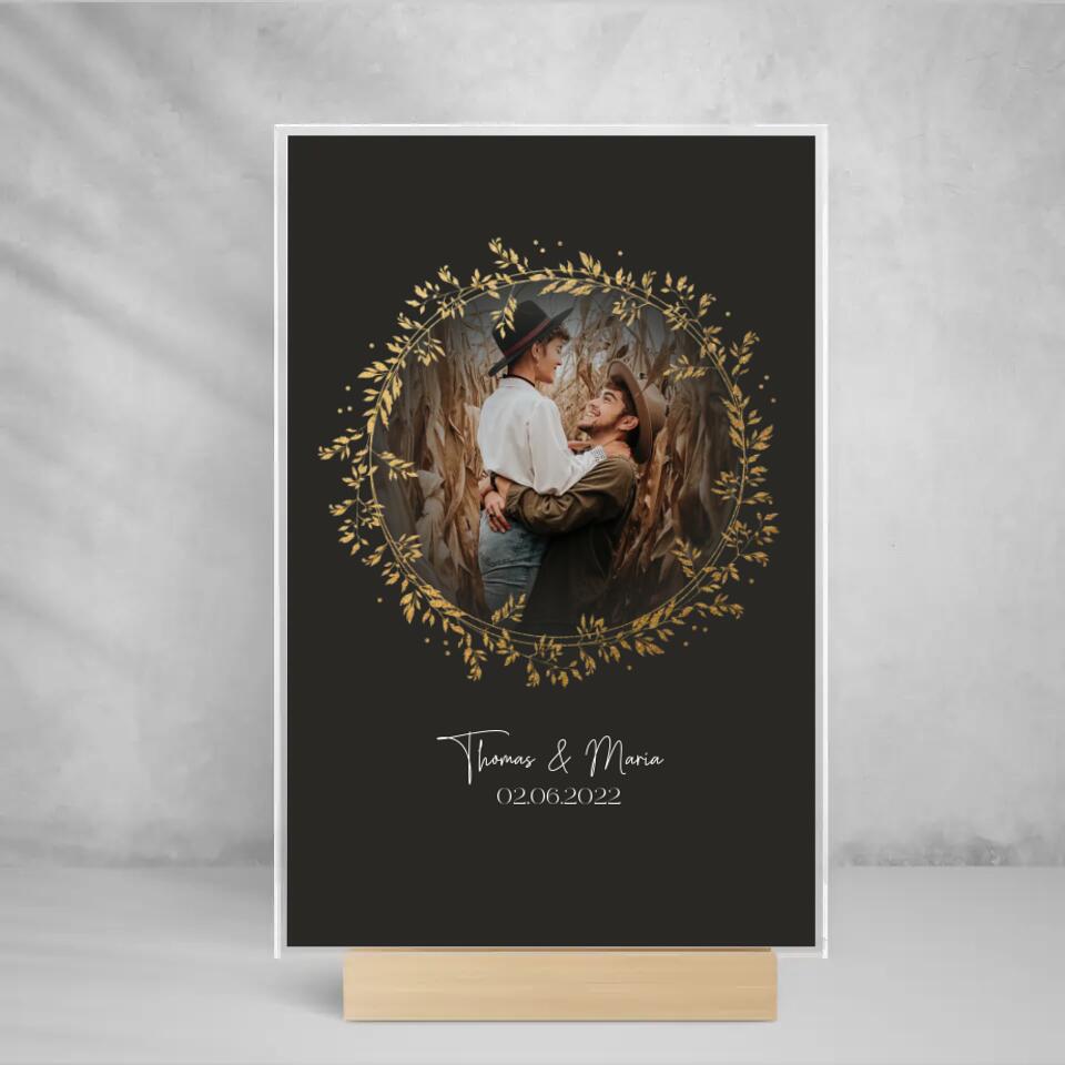 Acryl Cover " Rund Couple "