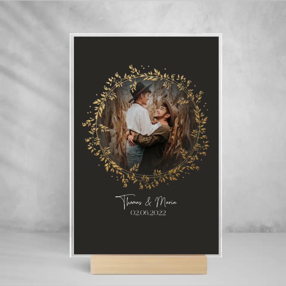 Acryl Cover " Rund Couple "