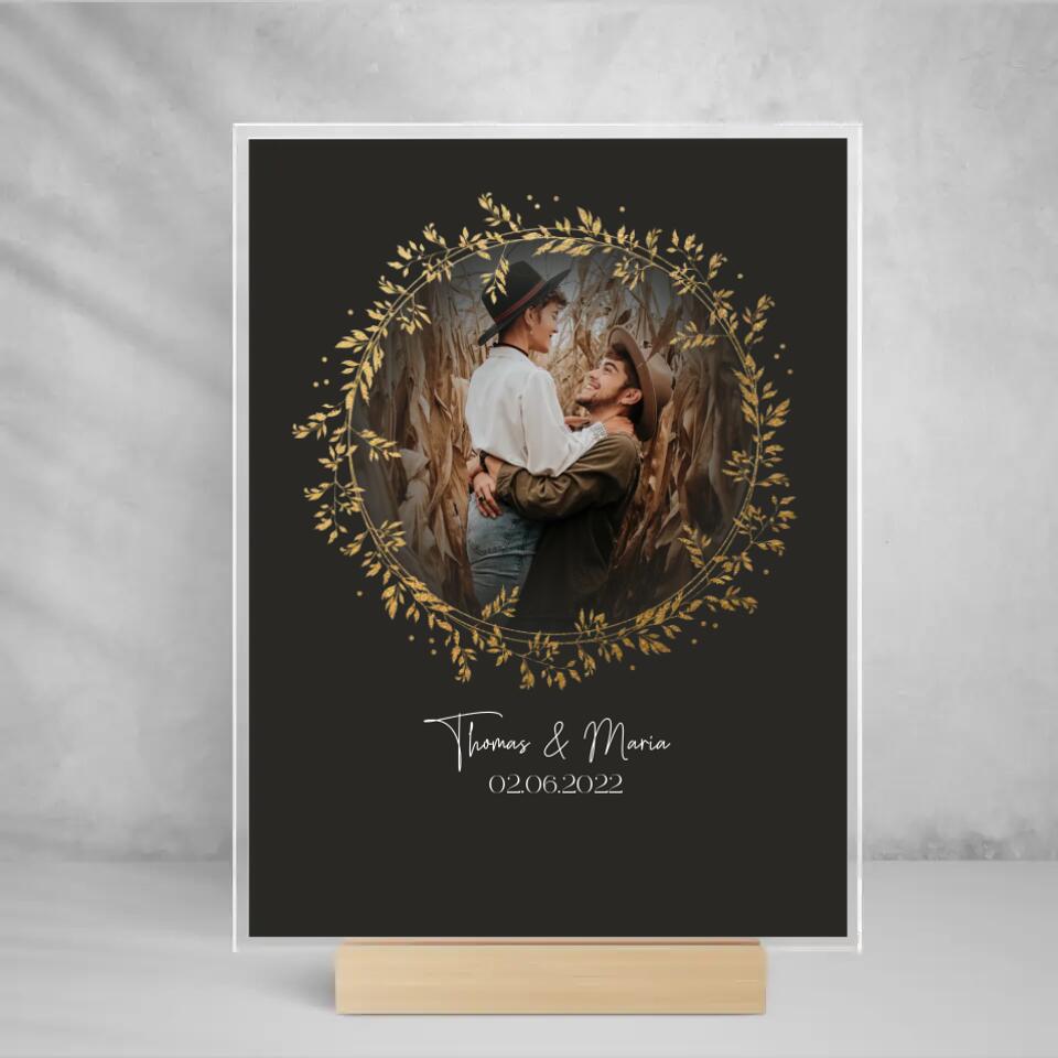 Acryl Cover " Rund Couple "