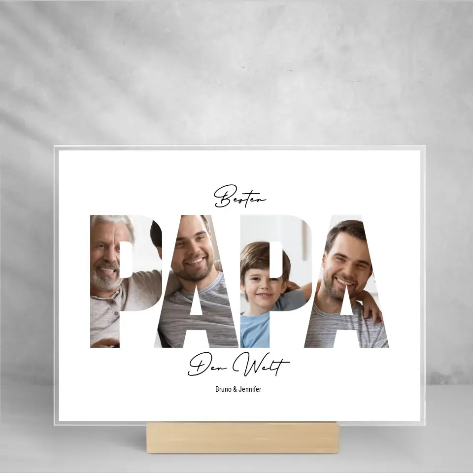 PAPA - Fotoaufsteller aus Glas