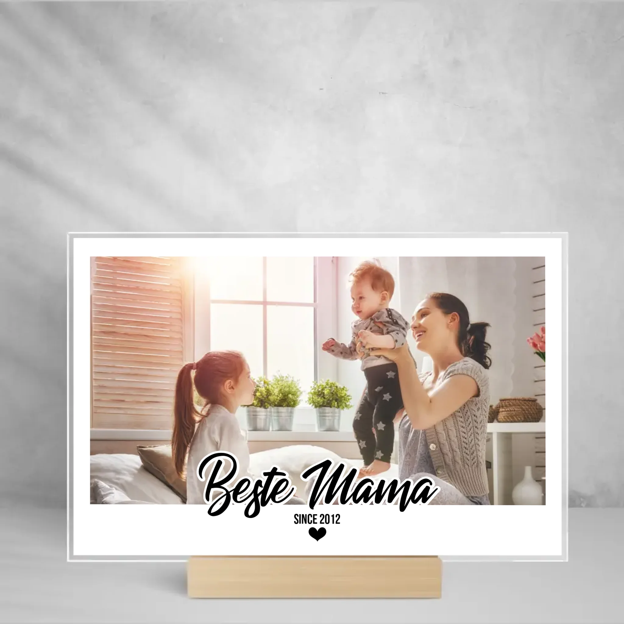 Mama - Fotoaufsteller aus Glas