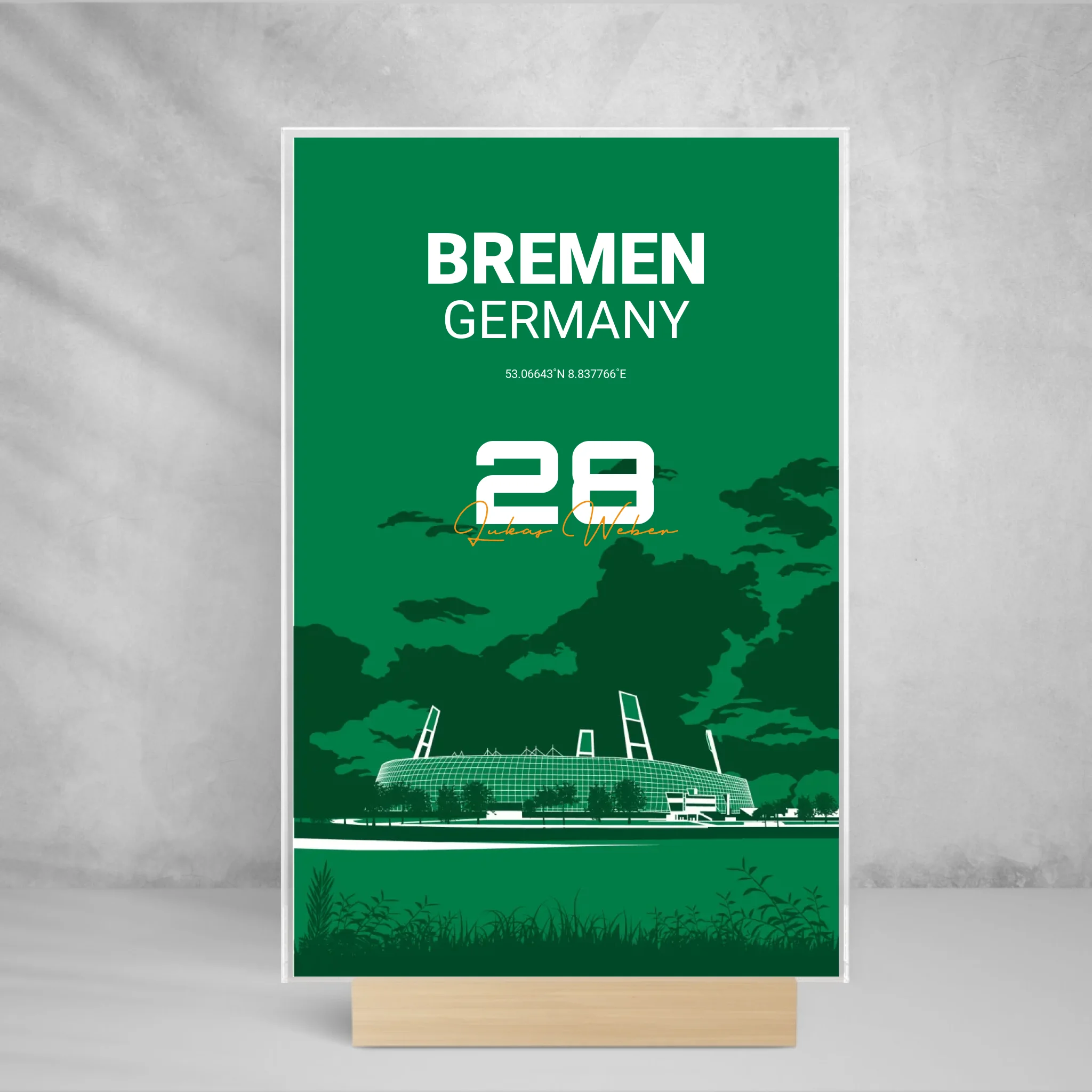 personalisiertes-deutsches-stadion-acrylglas 
BREMEN GERMANY STADYUM