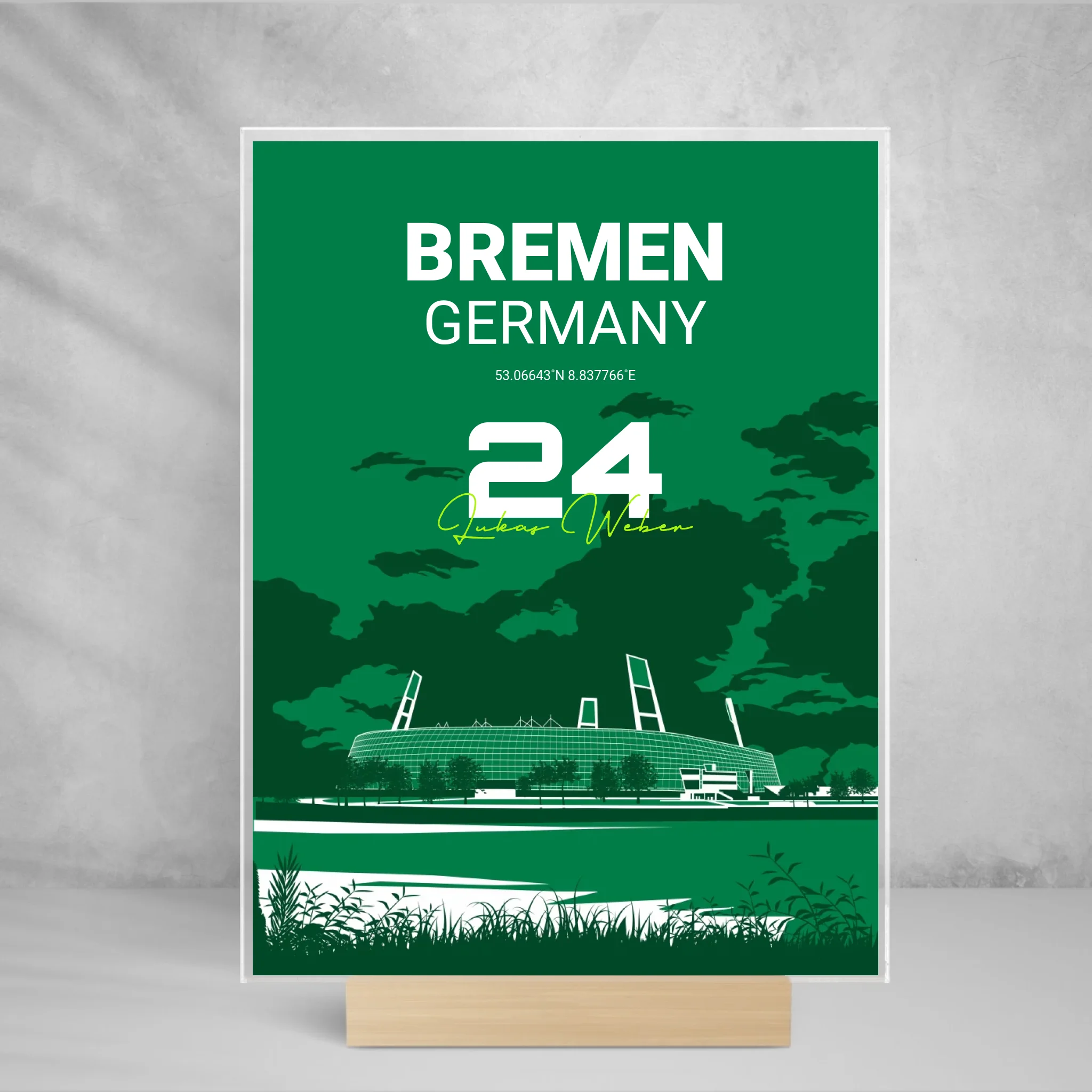 personalisiertes-deutsches-stadion-acrylglas 
BREMEN GERMANY STADYUM
